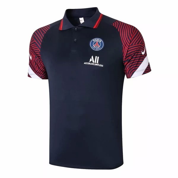 Polo Paris Saint Germain 20/21 Blu Navy Rosso